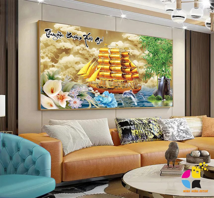 Tranh Canvas Thuận Buồm Xuôi Gió TB6017