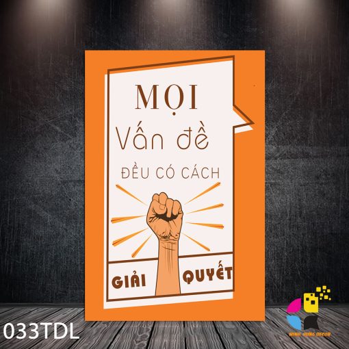 In Tranh Canvas Minh Hưng 59 Mọi vấn đề đều có cách giải quyết