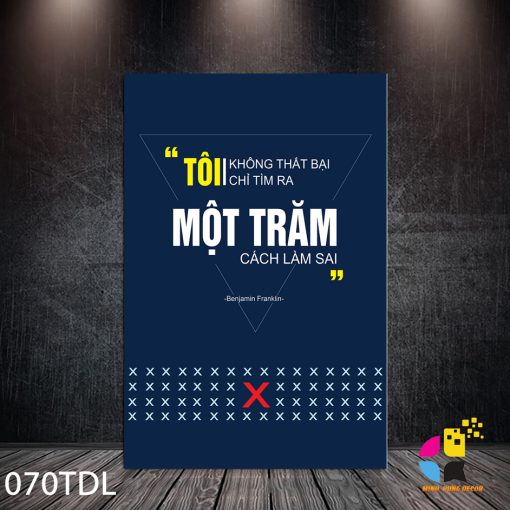 Tôi không thất bại chỉ tìm ra một trăm cách làm sai