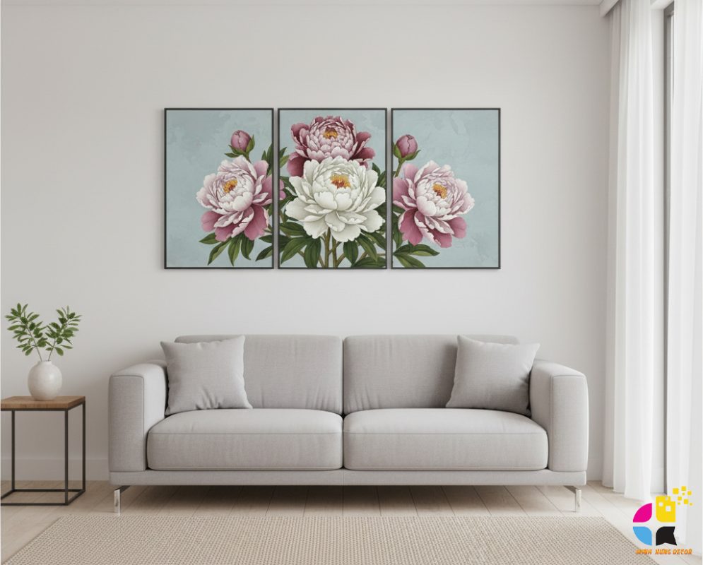 Tranh Canvas Hoa Mẫu Đơn