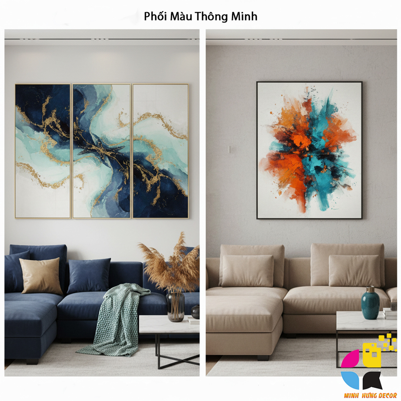 Cách Chọn Tranh Canvas Phòng Khách Hiện Đại