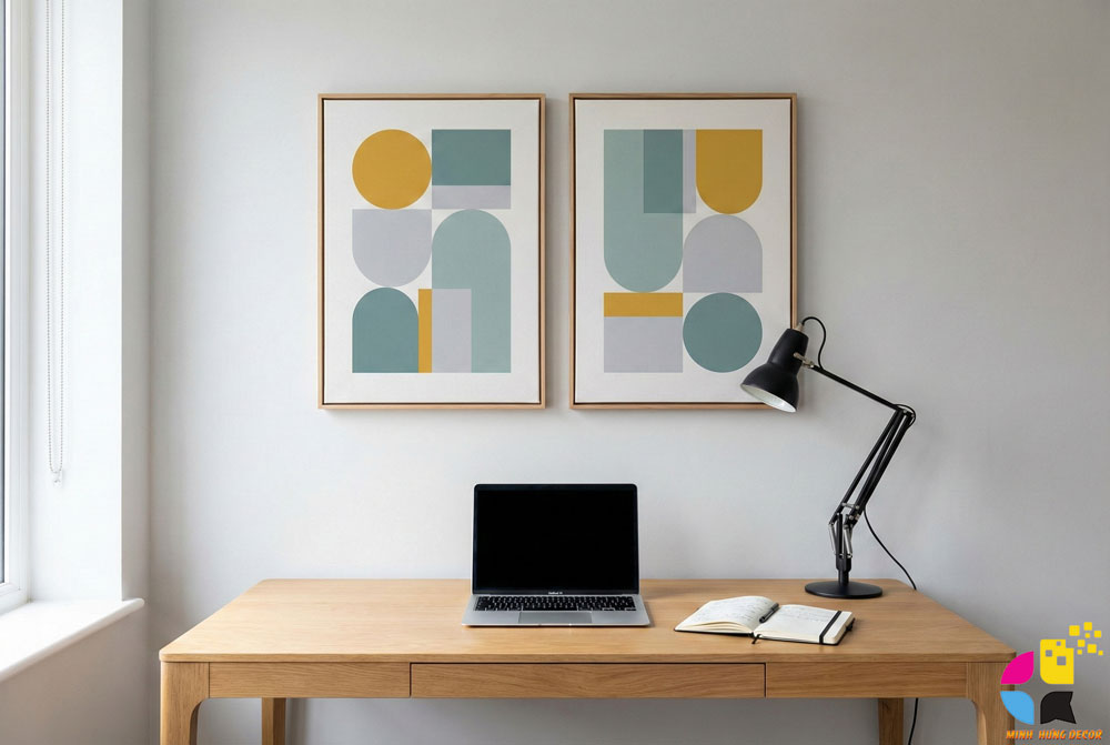 Xu Hướng Tranh Treo Tường 2025: Tại Sao Tranh Canvas Vẫn Là "Vua"? 4 Decor góc làm việc sáng tạo - Khơi nguồn cảm hứng mỗi ngày.